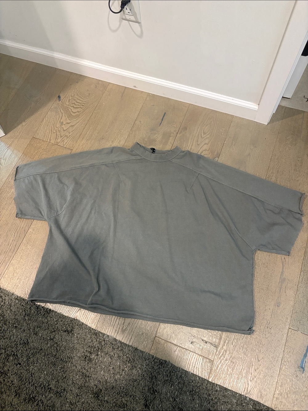 Entire Studios Heavy Boxy Tee- Medium Grey - Picture 3 of 15